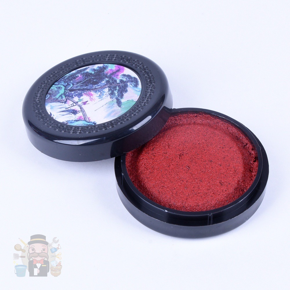 大信百貨》雙錢 招財進寶印泥 艾絨印泥 金箔招財進寶印泥 攜帶式印泥 皇龍印泥，印泥-細節圖8