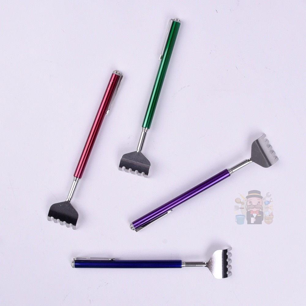 大信現貨》PF208 馬卡伸縮抓背器/5節 不鏽鋼 獨立包裝/不求人/伸縮抓癢棒/抓癢棒/抓癢-細節圖2