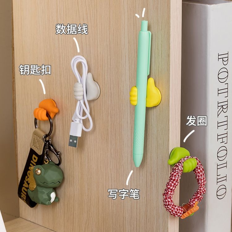 大信百貨》拇指集線器【小紅書推薦✨】可愛大拇指 療癒商品 掛勾 充電線收納 多功能無痕掛勾 電線收納 集線器 理線器-細節圖6