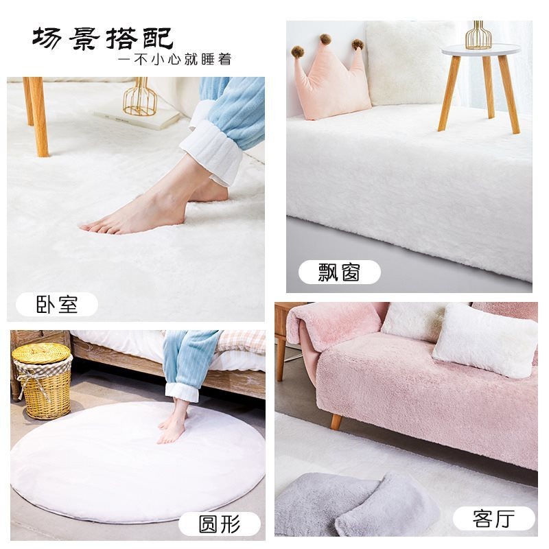 厚實柔軟💕仿兔毛地墊 衛生間門口地墊 進門防滑浴室腳墊 茸絨加厚吸水地墊 浴室吸水地墊 脚踏墊 加厚吸水地墊-細節圖4