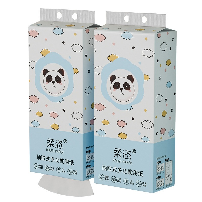 懸掛式柔紙巾🔥1280張【送掛勾】懸掛式抽紙巾 掛式抽紙 壁掛式抽紙 抽取式衛生紙 厚衛生紙 面紙 擦手紙 大信百貨-細節圖2