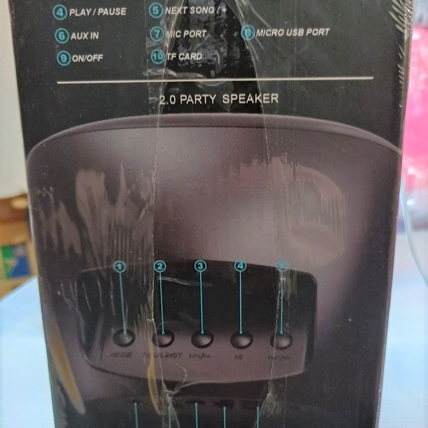 2小時快速出貨 環繞派對 LED 藍芽喇叭 重低音 音響 TWS串聯 炫彩燈光 4吋 跑馬燈 交換禮物 藍芽音箱 送禮-細節圖3