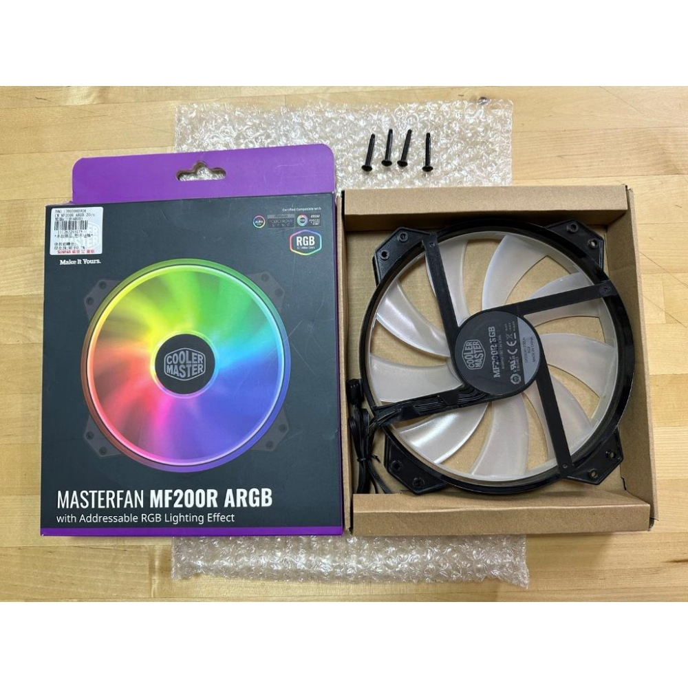 Cooler MASTER MASTERFAN MF200R ARGB 機箱風扇[800 RPM/氣流90