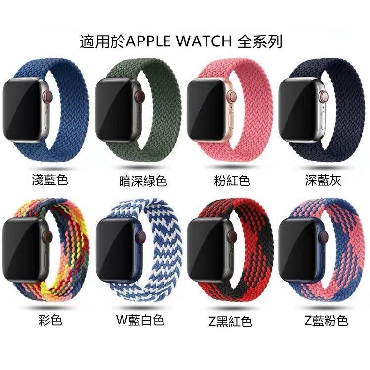 【HOC】Apple Watch 全系列通用尼龍編織錶帶-(送保護膜+透明錶殼)/蘋果手錶錶帶-細節圖5