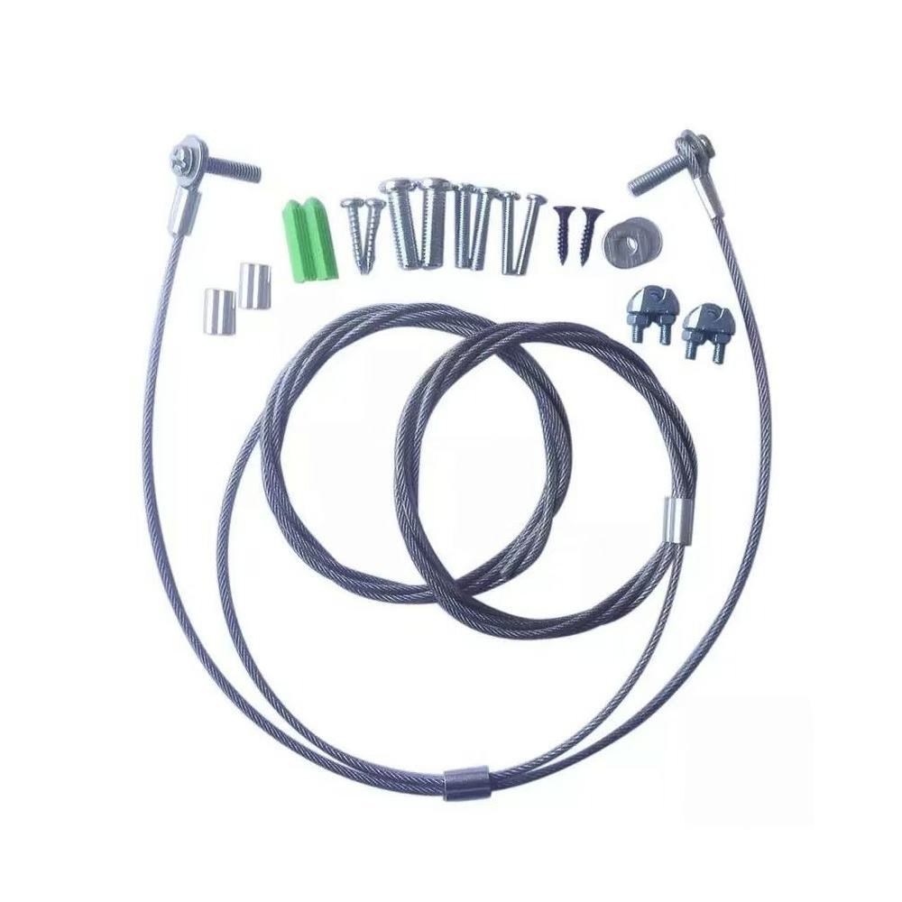 【免打孔/電視安全繩】電視腳座安全固定繩 電視機櫃綁繩 塑料層內包金屬繩 電視固定繩-細節圖2