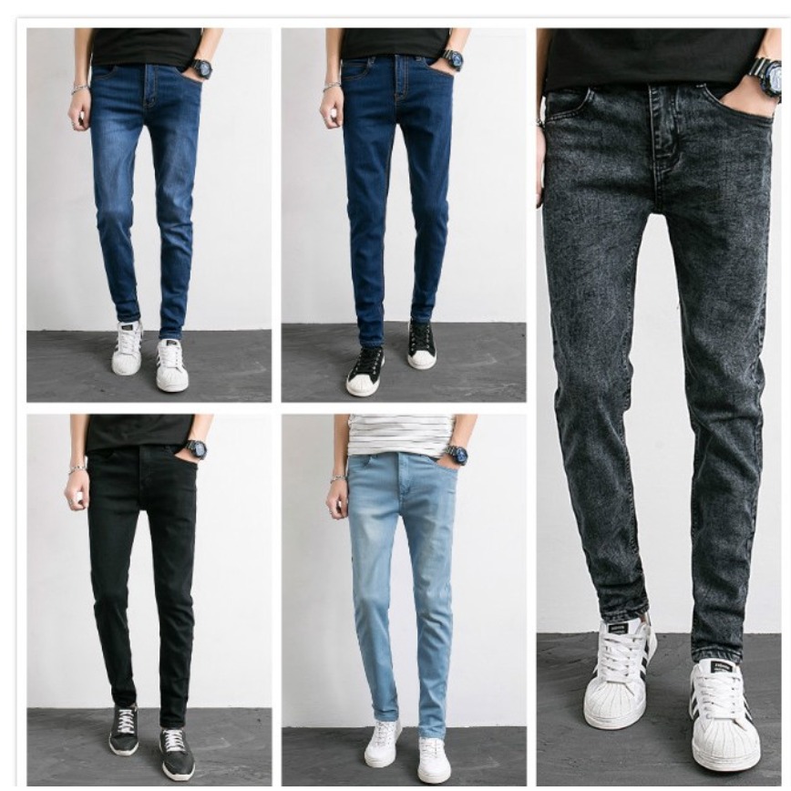 ⚡艾希特之心⚡長褲 牛仔長褲 純色牛仔褲 韓版工裝褲 丹寧褲 高質感牛仔長褲黑色現貨 休閒長褲 顯瘦長褲 男女可穿-細節圖2