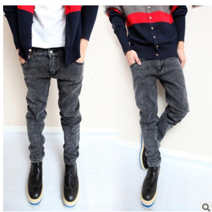 ⚡艾希特之心⚡長褲 牛仔長褲 純色牛仔褲 韓版工裝褲 丹寧褲 高質感牛仔長褲黑色現貨 休閒長褲 顯瘦長褲 男女可穿-細節圖4