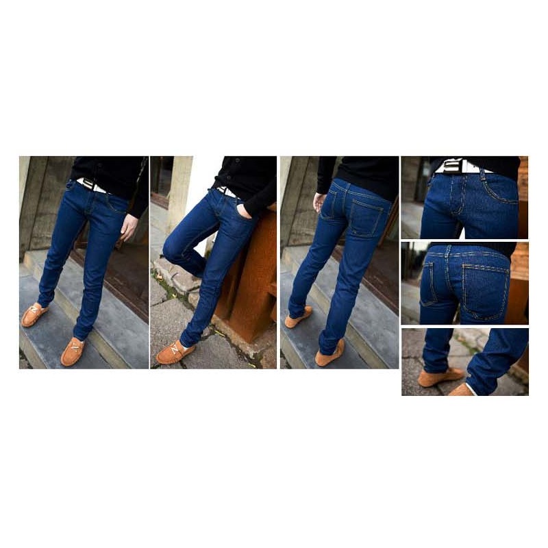 ⚡艾希特之心⚡長褲 牛仔長褲 純色牛仔褲 韓版工裝褲 丹寧褲 高質感牛仔長褲黑色現貨 休閒長褲 顯瘦長褲 男女可穿-細節圖6