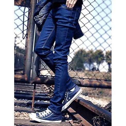 ⚡艾希特之心⚡長褲 牛仔長褲 純色牛仔褲 韓版工裝褲 丹寧褲 高質感牛仔長褲黑色現貨 休閒長褲 顯瘦長褲 男女可穿-細節圖8