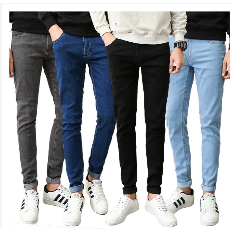 ⚡艾希特之心⚡長褲 牛仔長褲 純色牛仔褲 韓版工裝褲 丹寧褲 高質感牛仔長褲黑色現貨 休閒長褲 顯瘦長褲 男女可穿-細節圖9