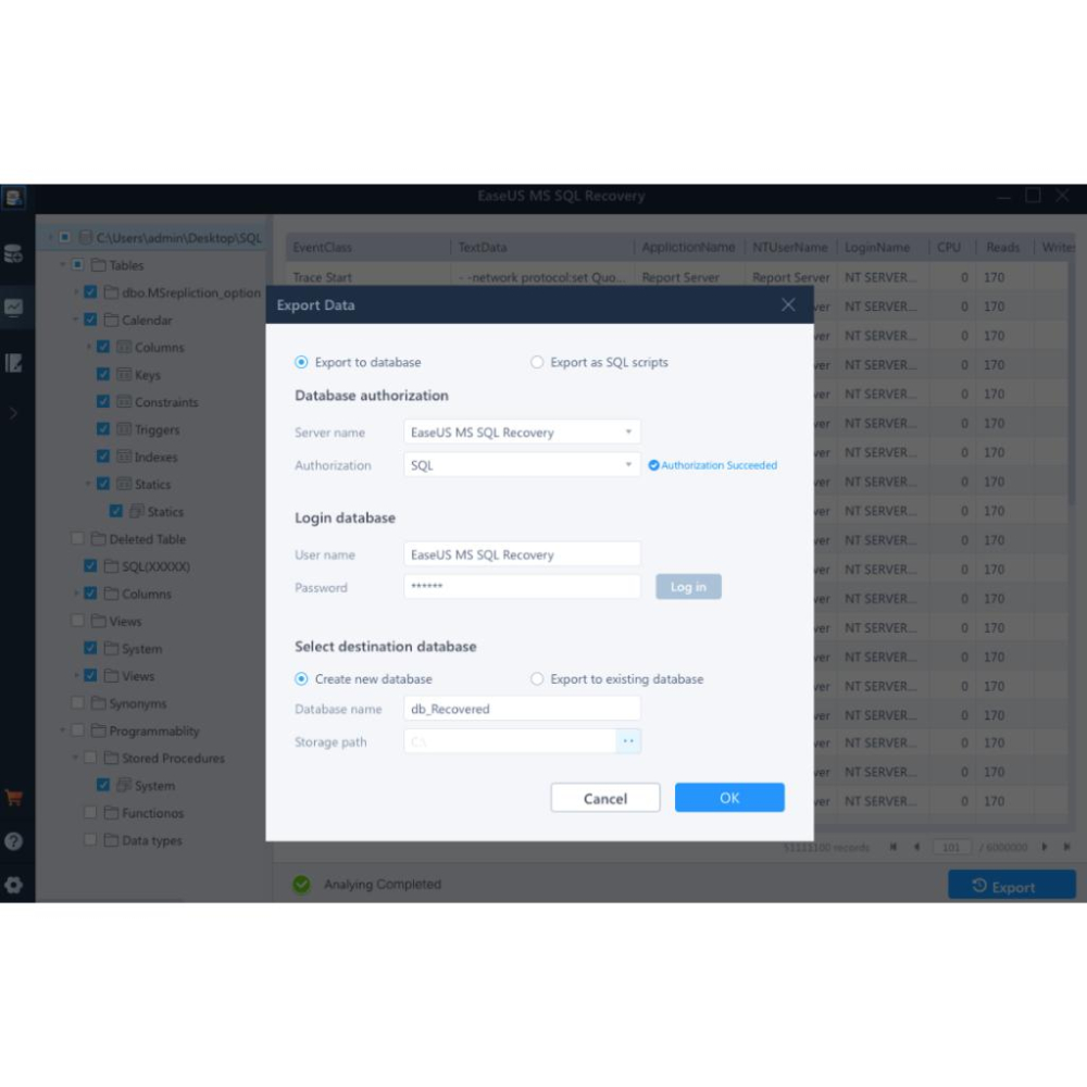 EaseUS MS SQL Recovery 資料庫救援軟體MS-SQL-細節圖4