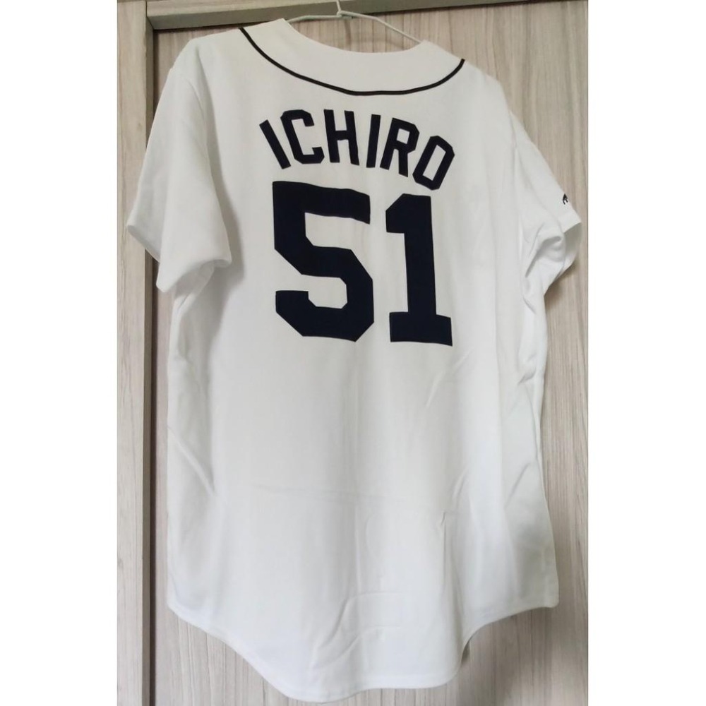 全新 ICHIRO 鈴木一朗 51號 球衣 L號 公司貨 Majestic-細節圖2