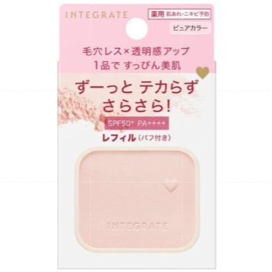 【⚡真~美~生活⚡】 INTEGRATE 光透素裸顏蜜粉餅EX <粉芯+粉盒> SPF50+.PA++++-細節圖2