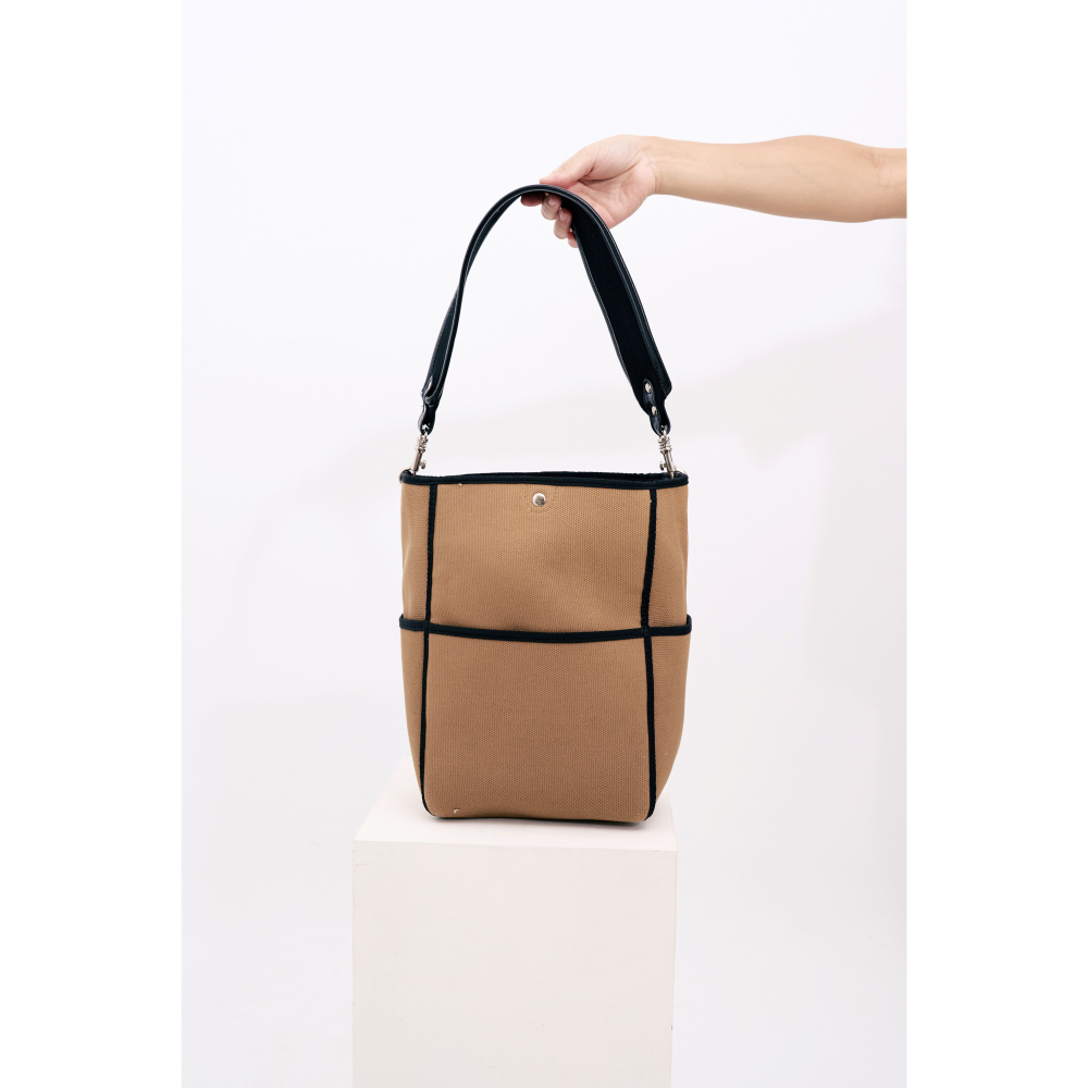 WDF.CO現貨│2024日式厚磅帆布單肩包│美拉德風│單肩背包│手提包│小眾設計│容量大│托特包│-細節圖10