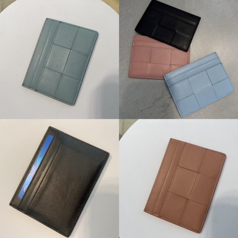 WDF.CO現貨｜2024韓國三色牛皮卡夾｜黑粉藍｜鈔票夾｜零錢包｜多口袋卡槽｜卡片包｜易攜帶｜隨身卡包｜信用卡夾-細節圖3