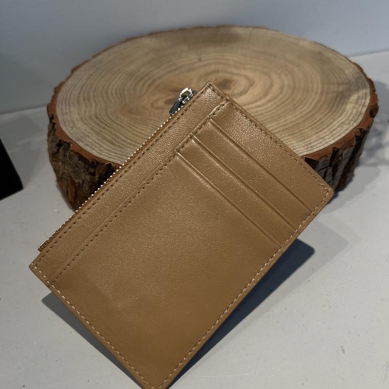 WDF.CO現貨｜2024韓國2色牛皮拉鍊卡夾｜黑棕｜鈔票夾｜零錢包｜多口袋卡槽｜卡片包｜易攜帶｜隨身卡包｜信用卡夾-細節圖5