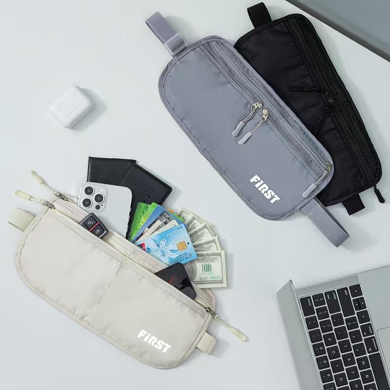 WDF.CO現貨｜2025韓國新款隱形貼身腰包│3種背法│黑灰米3色外出防盜包│多功能收納包│有拉鍊│隔層多口袋│容量大-細節圖5