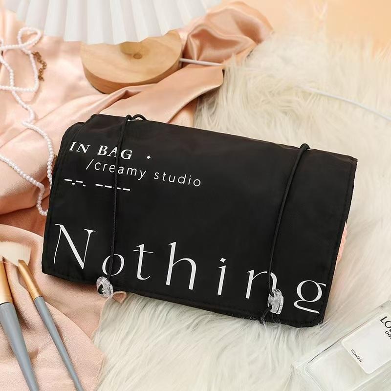 WDF.CO現貨│2025韓國新款乾濕分離洗漱化妝包│黑白藍粉4色旅行收納包 │可拆化妝品包｜大容量｜露營用｜外出包-細節圖9