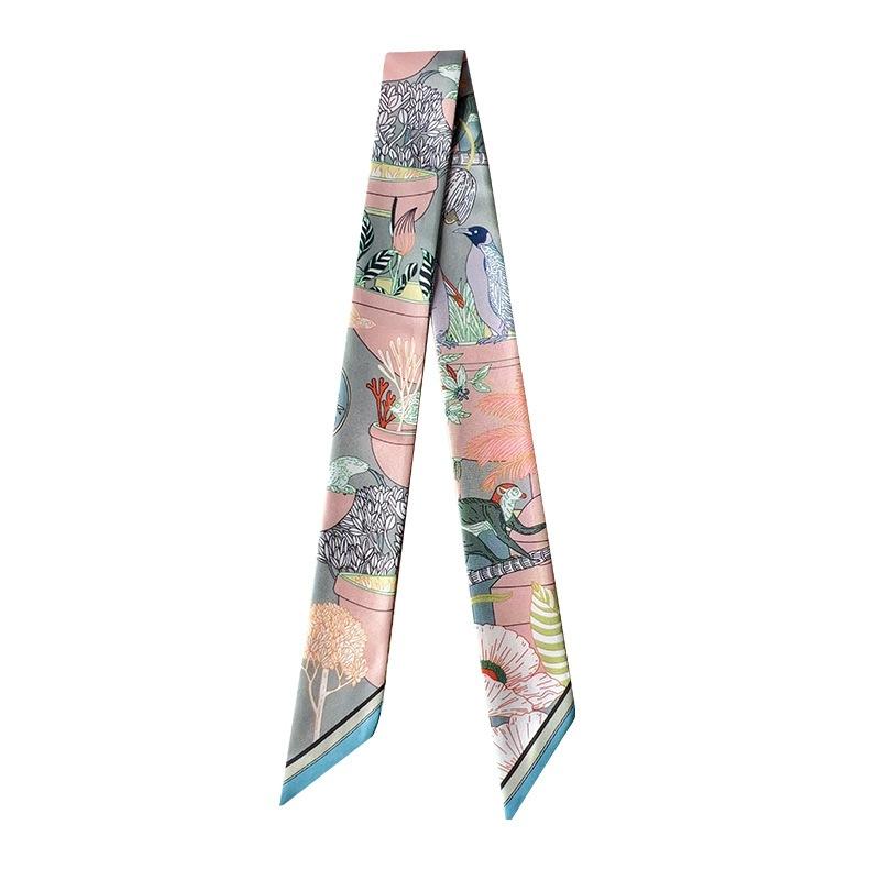 WDF.CO現貨｜2025最新16色小絲巾│5cm*88cm長條絲巾｜綁包包絲巾│領巾配飾│纏包巾｜裝飾造型-細節圖4