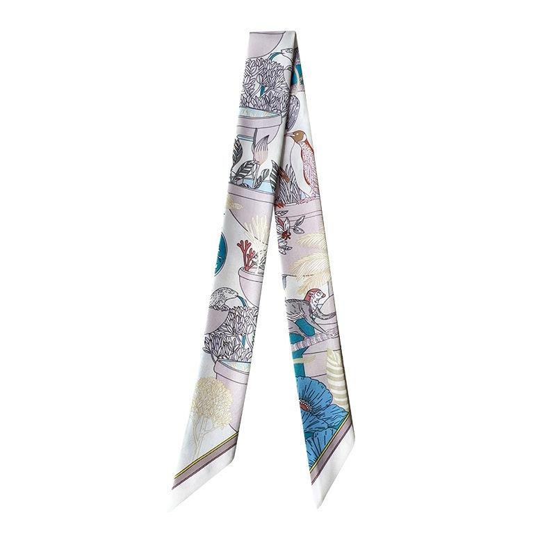 WDF.CO現貨｜2025最新16色小絲巾│5cm*88cm長條絲巾｜綁包包絲巾│領巾配飾│纏包巾｜裝飾造型-細節圖5