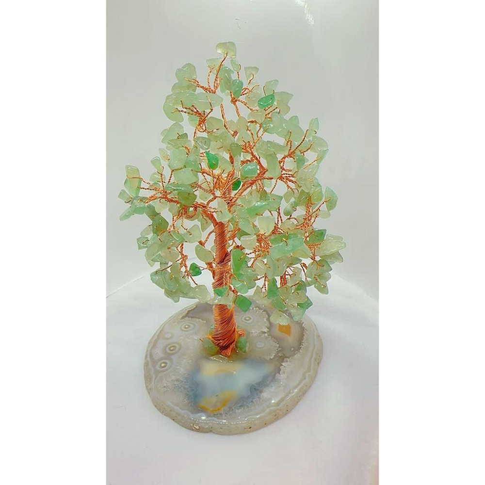 WDF.CO現貨│2025新款│11*17CM瑪瑙片水晶樹│紫水晶粉晶黃水晶│紅瑪瑙│碧璽│綠東菱│海藍寶│天然水晶擺件-細節圖2