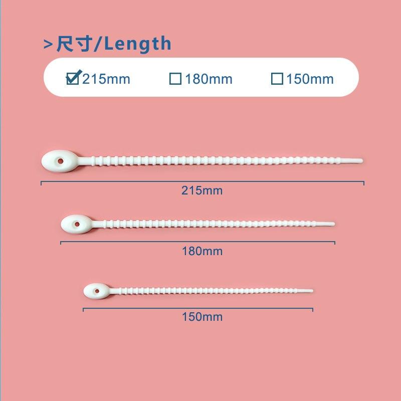 WDF.CO現貨｜22色215mm矽膠束繩帶｜重複使用｜收納方便｜集線器｜矽膠綑綁帶｜理線帶｜-細節圖3