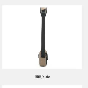 WDF.CO現貨｜2024新款日式郵差包│黑色卡其│斜背包│有拉鍊│圓形拉環│隨身包│相機包│登山小包｜大容量｜戶外包｜-細節圖6