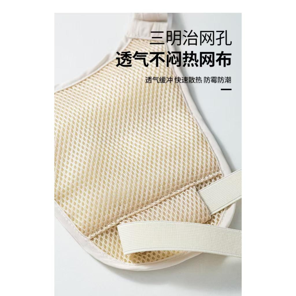 WDF.CO現貨｜2024韓國新款隱形貼身腰包│黑灰米3色外出防盜包│多功能收納包│有拉鍊│隔層多口袋│旅行包│容量大-細節圖6