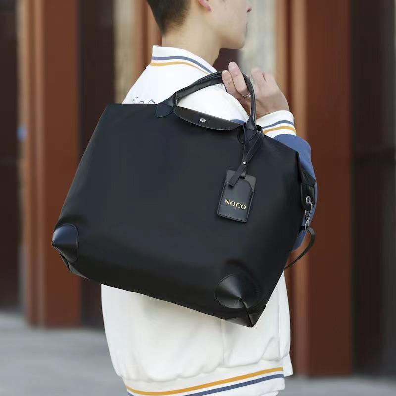 WDF.CO現貨│2024日常6色托特大包│ 單肩包│黑綠灰粉卡其｜大容量｜旅行包｜牛津布包｜斜背包｜防潑水｜旅行外出包-細節圖3