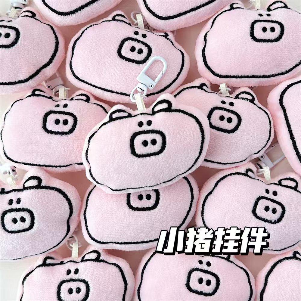 WDF.CO現貨｜2024新可愛小豬掛飾│鯛魚燒小貓│大耳兔小貓│蝴蝶結小貓│毛絨公仔掛件│鑰匙圈扣│背包掛件│包包吊飾-細節圖2