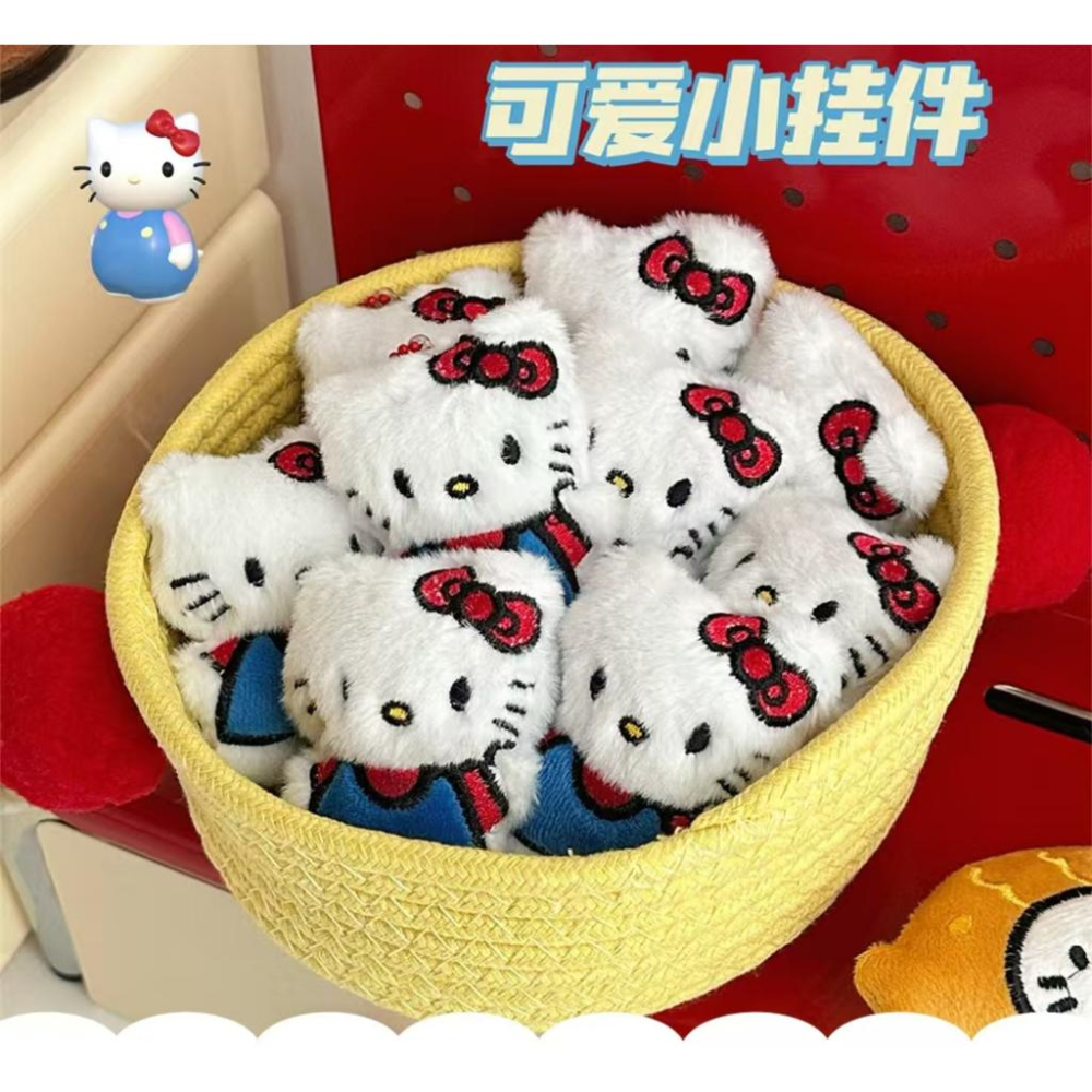 WDF.CO現貨｜2024新可愛小豬掛飾│鯛魚燒小貓│大耳兔小貓│蝴蝶結小貓│毛絨公仔掛件│鑰匙圈扣│背包掛件│包包吊飾-細節圖8