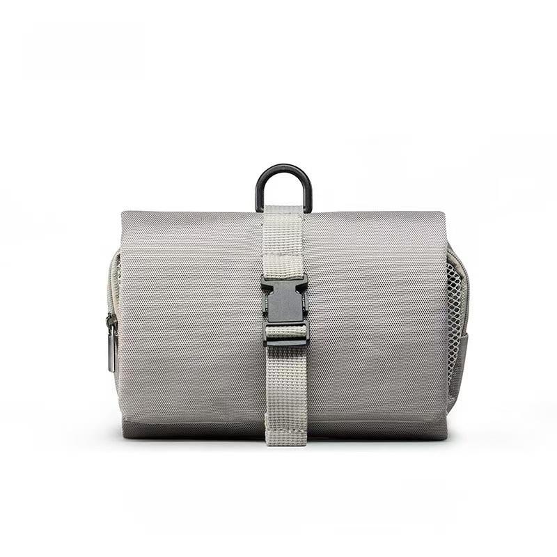 WDF.CO現貨│2024新款日式洗漱收納包│黑銀2色旅行收納包 │化妝品包 │有卡扣掛勾 ｜大容量｜露營用｜外出包-細節圖7