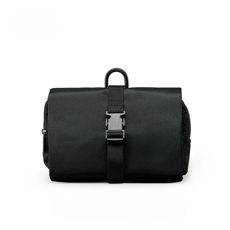 WDF.CO現貨│2024新款日式洗漱收納包│黑銀2色旅行收納包 │化妝品包 │有卡扣掛勾 ｜大容量｜露營用｜外出包-細節圖8