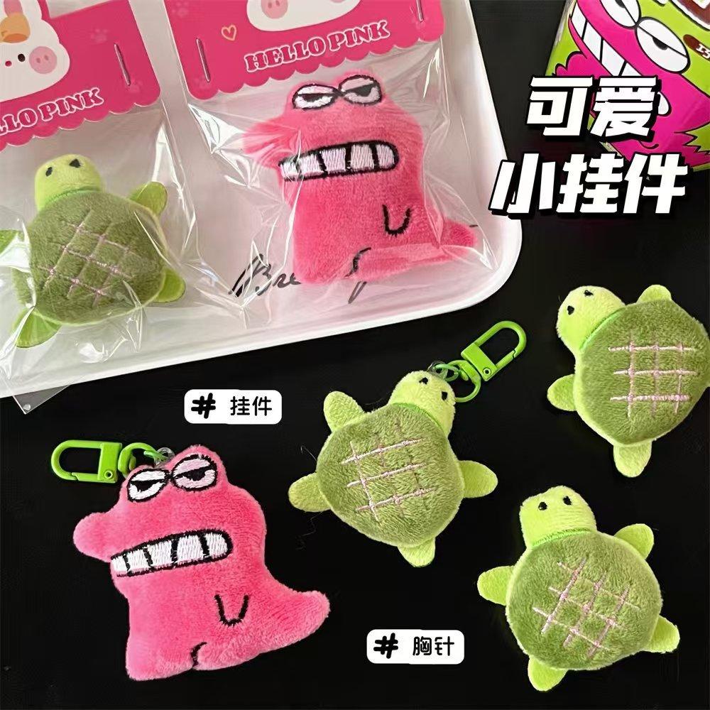 WDF.CO現貨｜2025韓國新款可愛粉色鱷魚吊飾│綠色烏龜掛件│附掛扣│包包掛件│ins小物│包包吊飾│-細節圖2