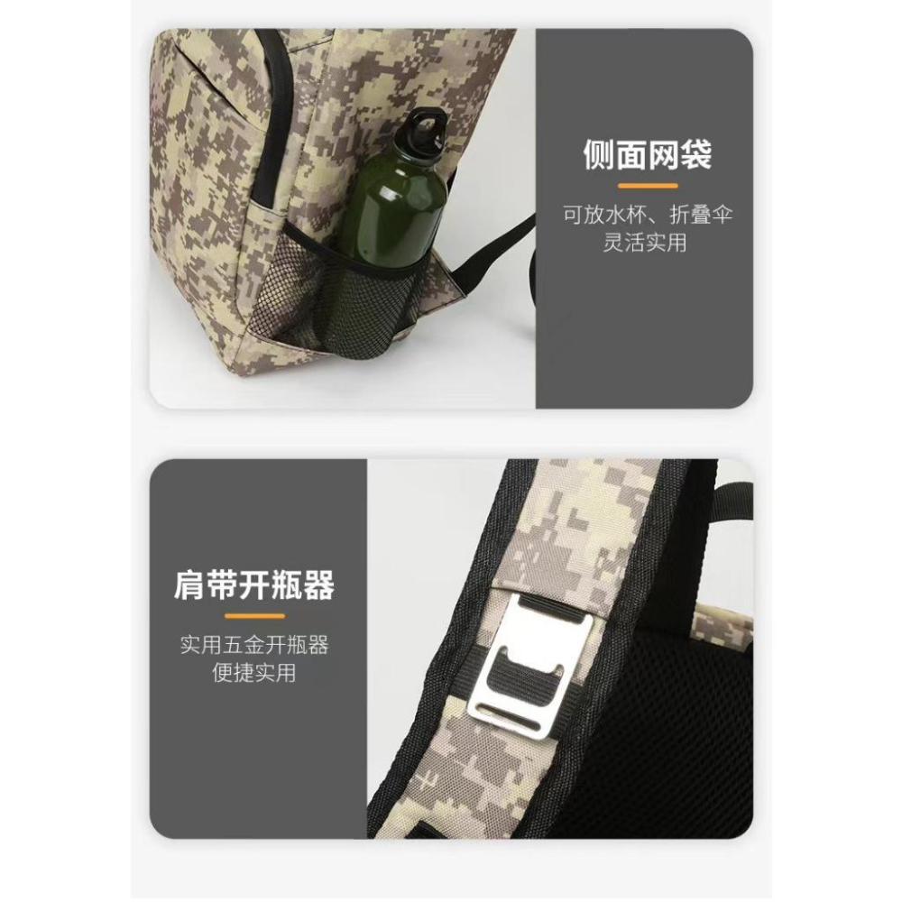 WDF.CO現貨│2024最新3色露營保冰袋雙肩包 │ 保溫│保冰│ 肩背包｜帆布包｜大容量｜露營用｜防潑水｜附開瓶器-細節圖7