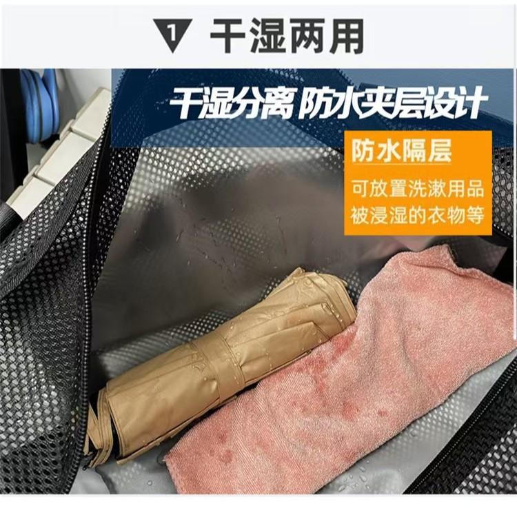 WDF.CO現貨｜2025歐美新款紮染尼龍網格沙灘包│5色透明網布旅行包│斜背購物袋│大容量｜單肩包｜通勤外出包-細節圖9