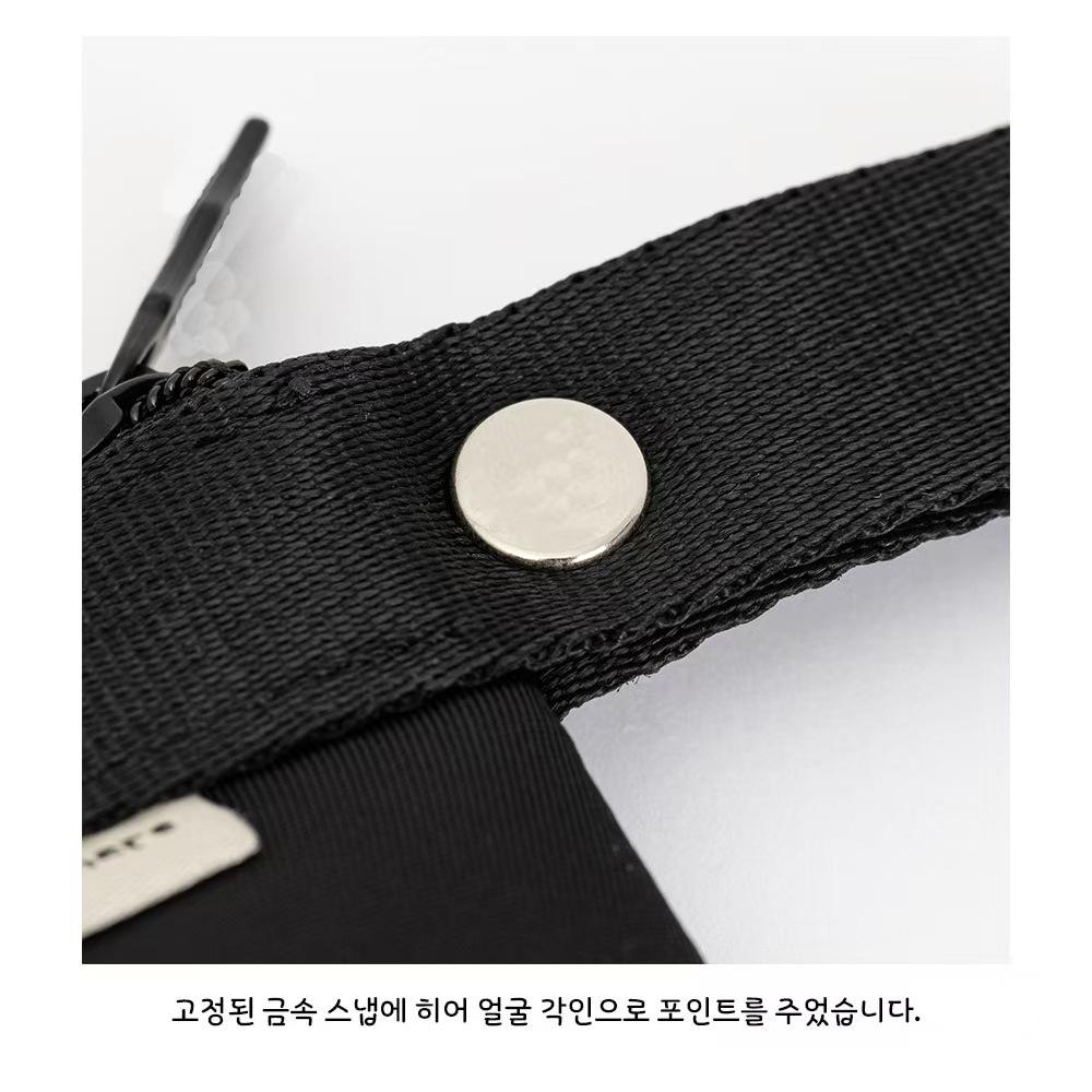 WDF.CO現貨｜2025韓國東大門新款刺繡小貓│黑綠2色多功能收納小包│卡通貓咪尼龍零錢包｜有拉鍊鑰匙卡包｜可愛小物-細節圖9