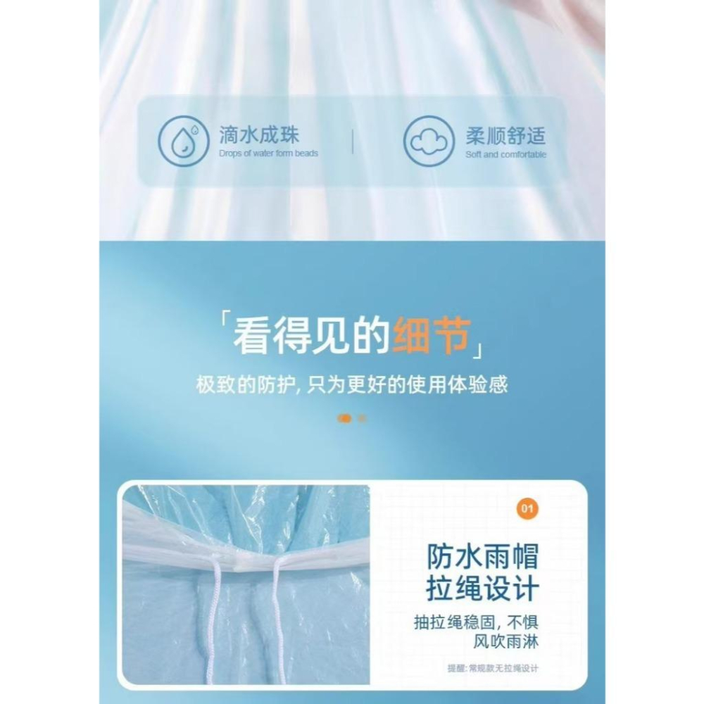 WDF.CO現貨｜2025新款拋棄式輕便雨衣｜黃紫白橘粉5色一次性加厚卡片雨衣｜外出旅行用｜PE防水材料｜方便攜帶-細節圖5