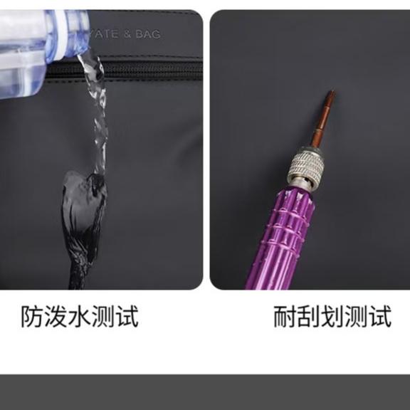 WDF.CO現貨│2025北歐工裝機能公事郵差包│黑灰藍3色防潑水尼龍包│隨身小包｜大容量｜可插放行李箱｜斜背包｜胸包-細節圖9