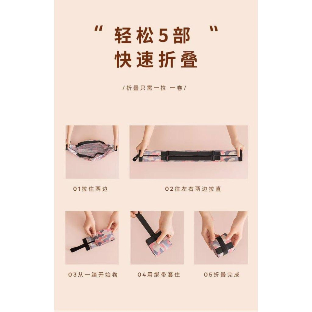 WDF.CO現貨｜2025新款日式環保收納袋│ 多功能旅行包｜易攜帶｜可愛小物｜可折疊購物袋｜大容量｜單肩包｜隨身-細節圖2