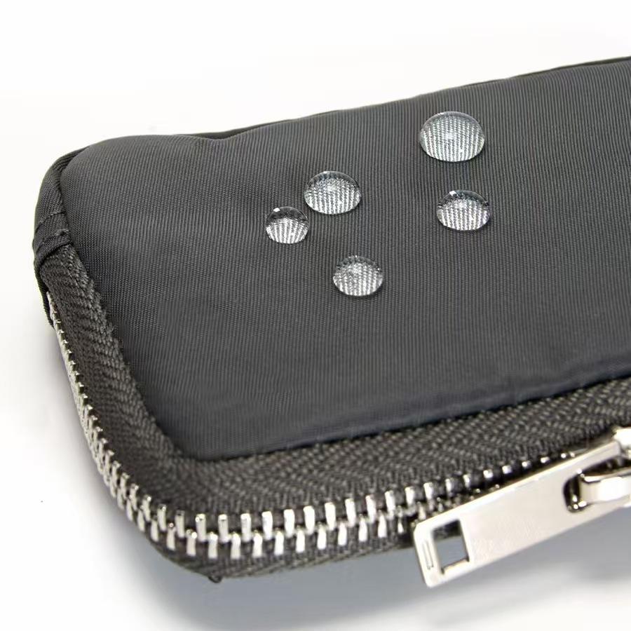 WDF.CO現貨｜2025日式尼龍新款│藍綠灰黑4色多功能收納小包│防潑水零錢包｜有雙拉鍊｜卡包｜硬幣包｜可愛小物｜-細節圖7