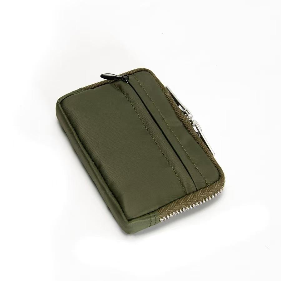 WDF.CO現貨｜2025日式尼龍新款│藍綠灰黑4色多功能收納小包│防潑水零錢包｜有雙拉鍊｜卡包｜硬幣包｜可愛小物｜-細節圖9