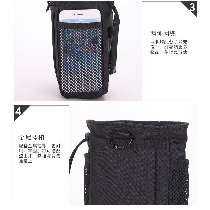 WDF.CO現貨｜2025新款戶外登山腰包│黑綠迷彩卡4色縮繩手機包｜多功能運動跑步包｜小方包｜戰術腰包｜隨身小包｜-細節圖7