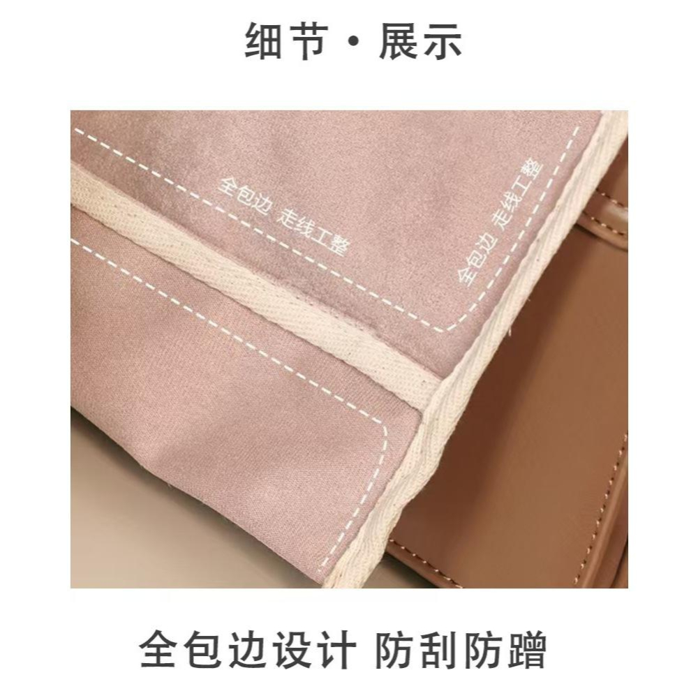 WDF.CO現貨｜2025新款加厚麂皮絨包包收納包 │大容量 │伸縮束帶整理收納包│透明棉布包│防潮家用│多用途儲物袋-細節圖8