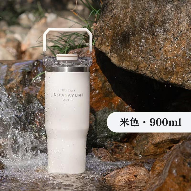 WDF.CO現貨｜2025新款｜4色900ML手提冰霸杯｜1182ML手把冰霸杯｜吸管杯｜保冰杯｜環保杯｜隨身杯-細節圖4