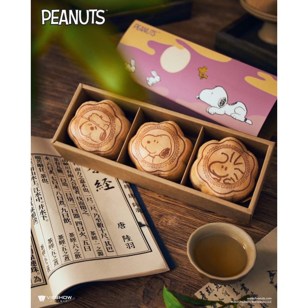 史努比絨毛月餅掛件 威秀史努比-規格圖4