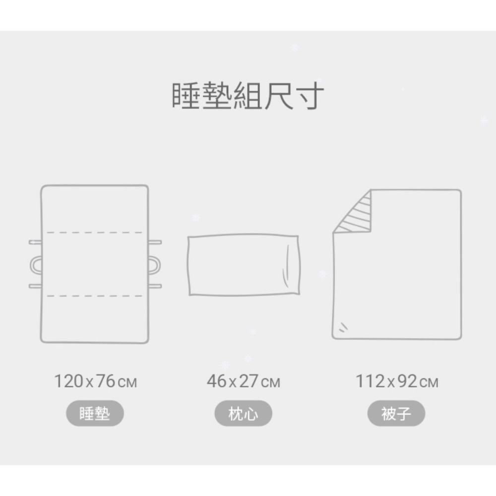 兒童睡墊四件組（現貨）-細節圖9