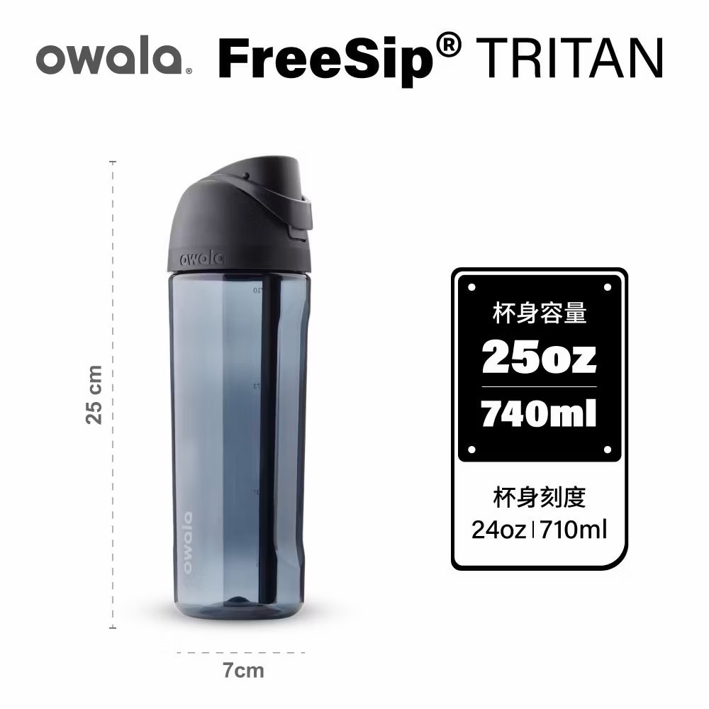 owala 官方正貨Tritan透亮雙飲口吸管水壺(現貨）-規格圖2