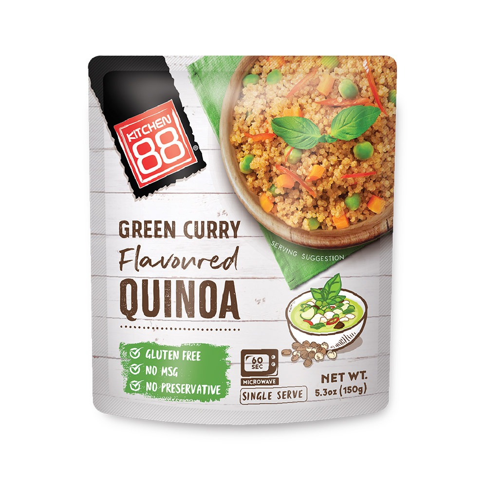 【廣紘】Kitchen88 即食藜麥系列150g－雞肉風味／綠咖哩風味／西班牙風味-規格圖1