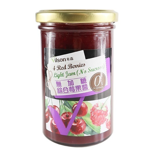 【米森vilson】無加糖果醬系列(290g/罐)－綜合莓果醬／草莓果醬-規格圖1